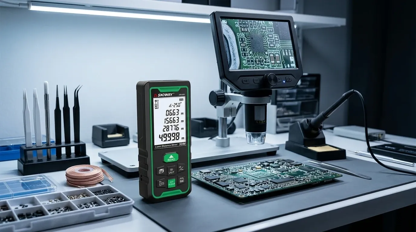 Laser distance measurement technology visualization