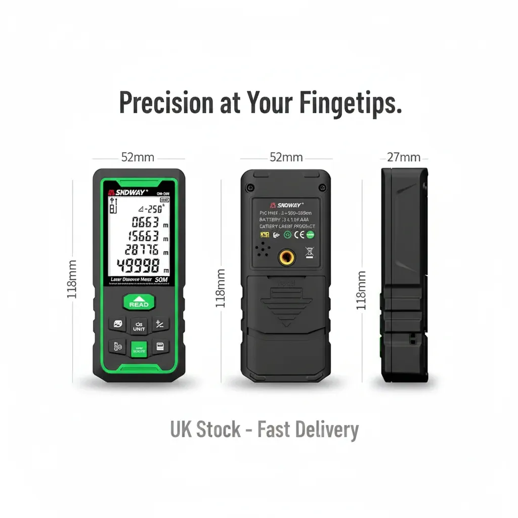 Professional applications of laser distance sensors in construction